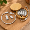 Kit adaptateur USB 6-en-1 en bambou | 60 W