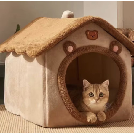 Niche cocoon pour chat et petit chien | Couchage douillet