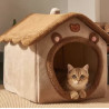 Niche cocoon pour chat et petit chien | Couchage douillet