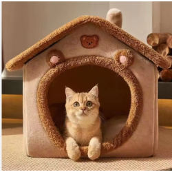Niche cocoon pour chat et petit chien | Couchage douillet