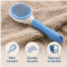 Brosse autonettoyante chien et chat | Poils morts