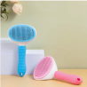 Brosse autonettoyante chien et chat | Poils morts