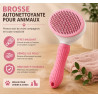 Brosse autonettoyante chien et chat | Poils morts
